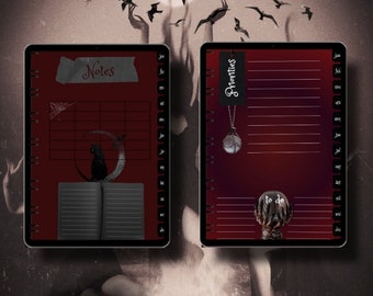 Witchy digital planner,Witch planner,digital planner witch, digital planner, witches planner, dark digital planner,Gothic planner