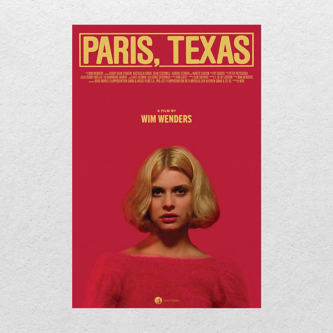 Paris Texas Classic Movie Poster Home Decor Poster Movie Etsy