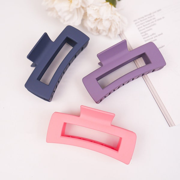 Lot de 3 barrettes à cheveux neutres | Grande pince à cheveux | Pince à chignon | Griffes durables | Cadeau pour elle | Accessoires cheveux | Couleur unie | Ton féminin