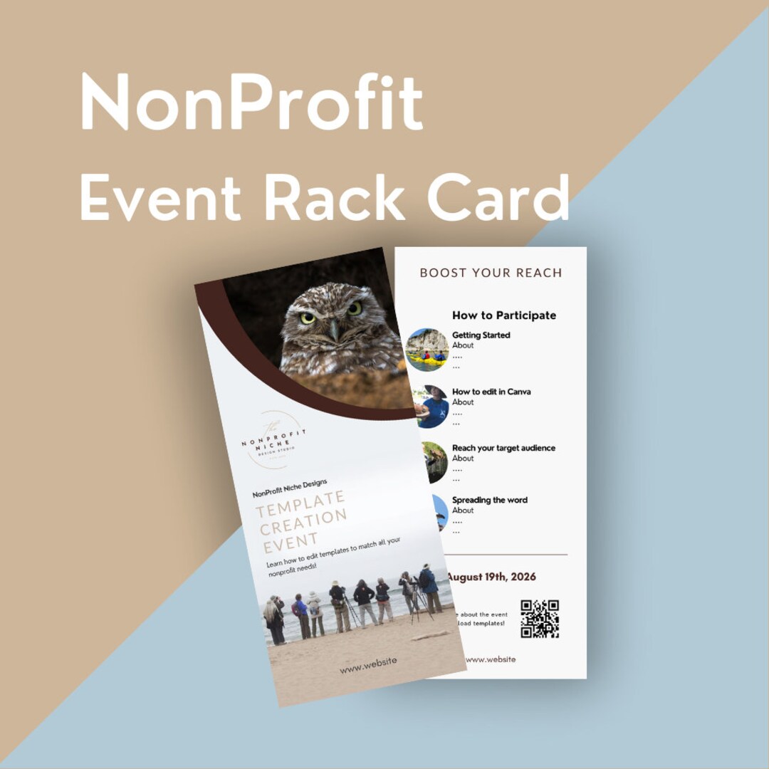 Sample Event Rack Card Nonprofit Rack Card Template - Etsy