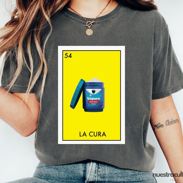 Chemise Vaporub Loteria | Chemise mexicaine | Chemise pailletée | Chemise mexicaine drôle | Cadeaux mexicains drôles | Cadeaux de maman mexicaine | Chemise de fête des mères