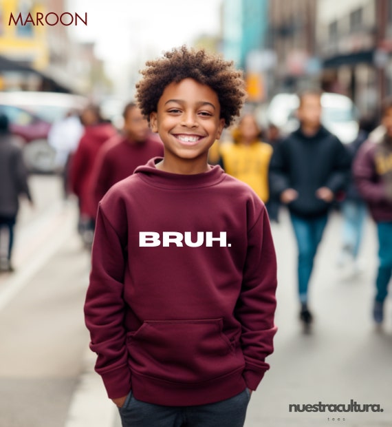 BRUH Kids Sweatshirt Bruh Hoodie Hoodie for Boys Sweatshirts for Boys Kids Graphic Shirt Bruh Sweatshirt Graphic Hoodies for Kids