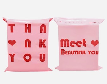 Poly-Mailers - 10 x 13", anuncio publicitario de polietileno rosa -sobre de plástico -sobre