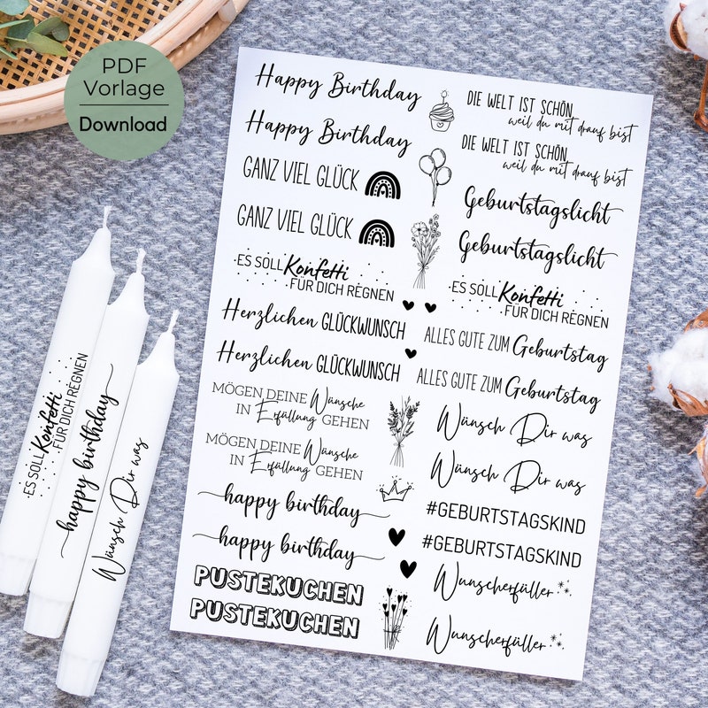 Wunscherfüller vorlage Etsy.de