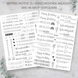 Weitere Kerzentattoo PDF Vorlagen für z.B. Silvester und Geburtstag im Shop