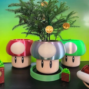 Mario Bros (Super Mario) Blumentöpfe oder Stiftehalter (viele Modelle zur Auswahl)