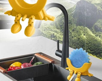 3D Printed Sponge Holder | Funny Kitchen Sink Organizer with Drainage