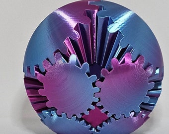 Kugghjulsboll 3D-kugghjulssfär fidget/dekoration