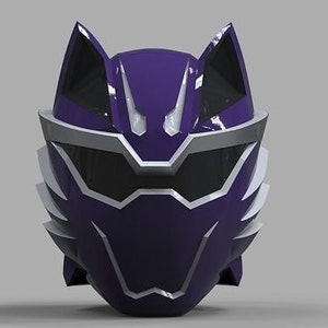 Violet Power Ranger Wearable Cosplay Helmet Digital STL file (not a physical item)