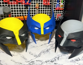 Wolverine Replica Textured Helmet - cosplay Collectable - Wearable Mask - Fully Assembled - multiple colors/options/sizes