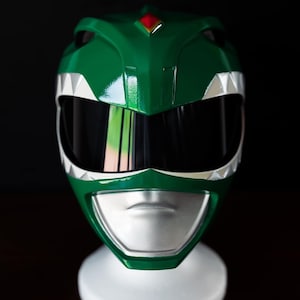 Green Power Ranger MMPR Wearable Cosplay Helmet Digital STL file (not a physical item)