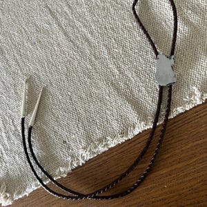 Rare! Bolo Tie W/Pouch! Campo Del Cielo Meteorite - Space/Spiritual! Sterling Silver