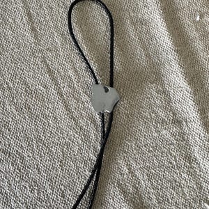 Rare! Bolo Tie W/Pouch! Campo Del Cielo Meteorite - Space/Spiritual! Sterling Silver