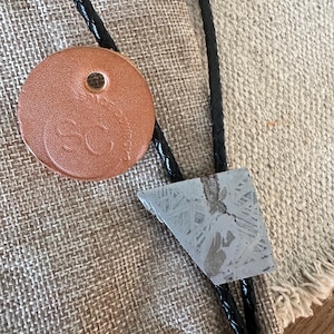 Rare! Bolo Tie W/Pouch! Muonionalusta Meteorite - Space/Spiritual! Sterling