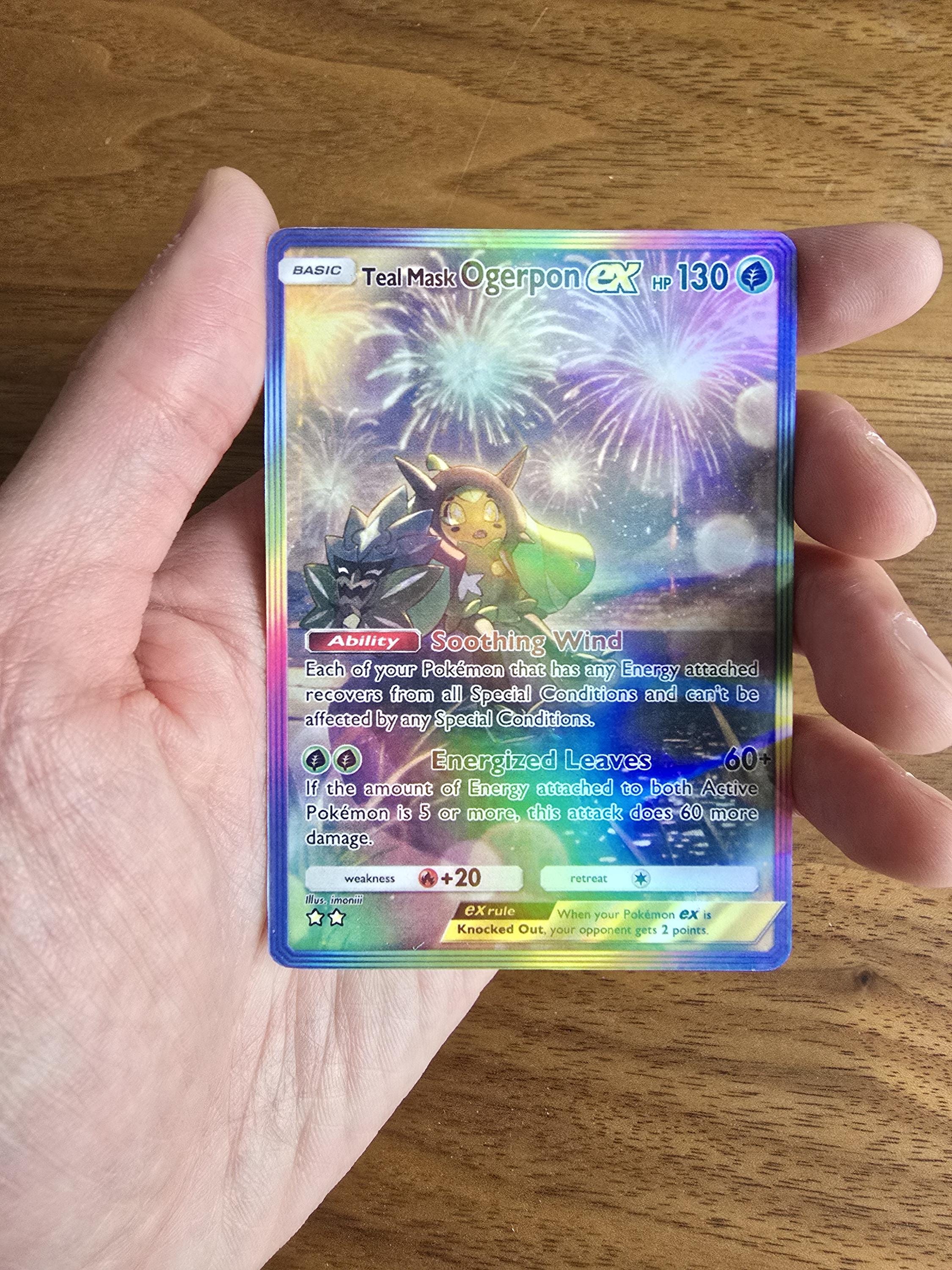 teal mask ogerpon pokemon card value - ex - SVP 166 - Black Star Promo Twilight Masquerade Singles Teal Mask Ogerpon ex 177/131