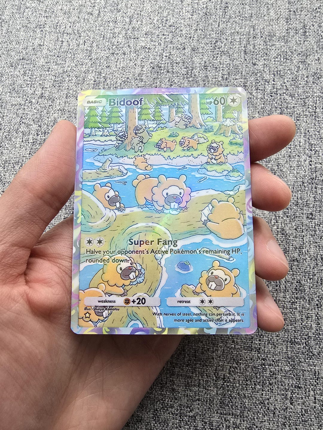 bidoof pokemon card Amazon.com: - (116/160) Colorless / 60 / Basic Card Text Another Trading Card Remarque commission