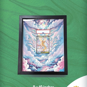 Mega Dragonite ex Frame | Custom Card Display | Pokemon Extended Wall Art | Trading Card Collector Decor | Gamer Gift | Ascended Heroes