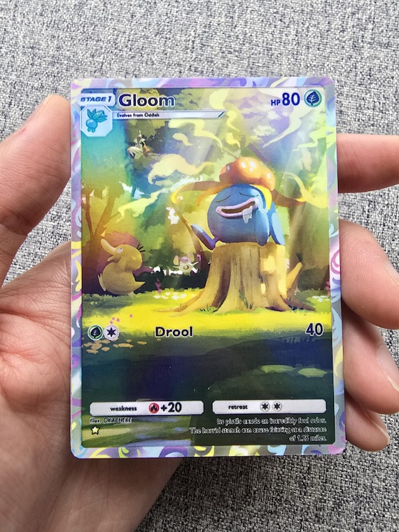 Custom, Holographic, Glossy, Pocket TCG Handcrafted Pokmon Cards - Gloom  and Psyduck - Etsy