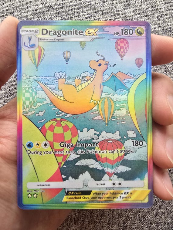 dragonite pokemon card 180 2016 XY Evolutions #106/108  Burbank Cards Colorless Artist Dragonite ex (Deluxe Pack: ex