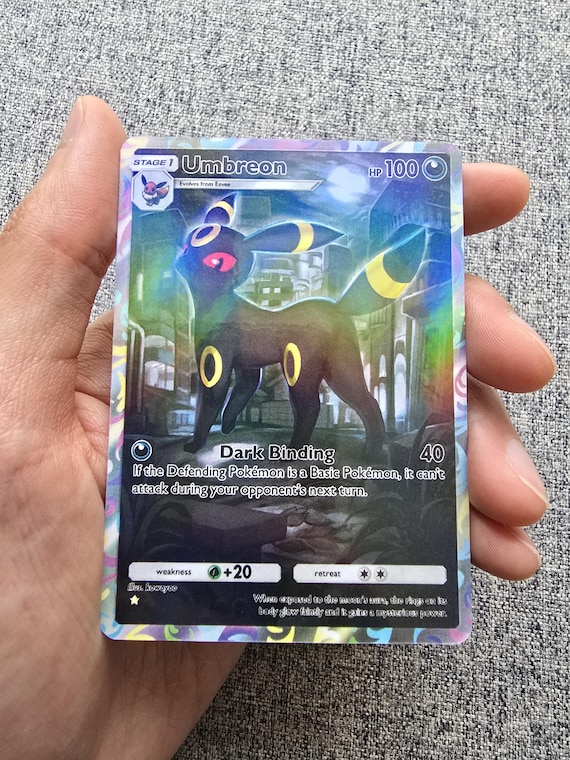 Custom, Holographic, Glossy, Pocket TCG Handcrafted Pokmon Cards - Umbreon  A3b Eevee Grove - Etsy