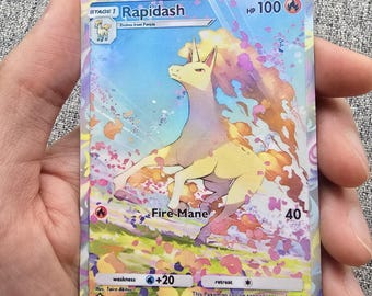 holographic growlithe card Custom, Holographic, Glossy, Pocket TCG Handcrafted Pokémon Cards - B1 Mega Rising Card Number / Rarity Growlithe 2023 Scarlet & Violet: