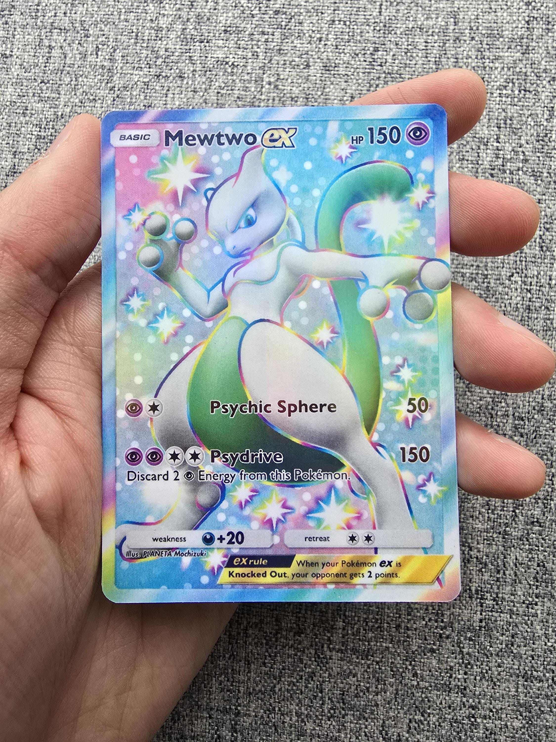 Custom, Holographic, Glossy, Pocket TCG Handcrafted Pokmon Cards - Shiny  Mewtwo Ex A2b - Etsy