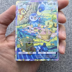 piplup pokemon card full art Custom Piplup Card