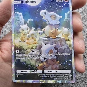 Custom, Holographic, Glossy, Pocket TCG Handcrafted Pokémon Cards - Cubone