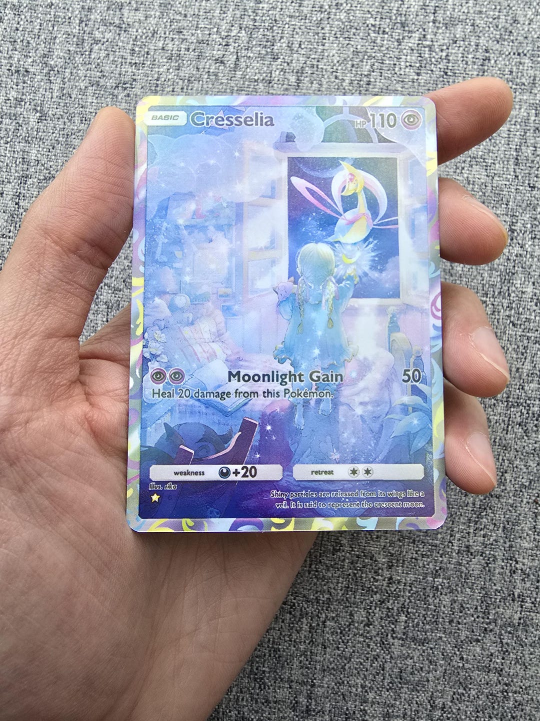 Custom, Holographic, Glossy, Pocket TCG Handcrafted Pokmon Cards -  Cresselia - Etsy