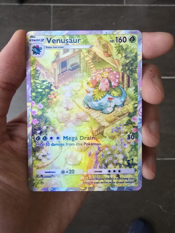 holographic venusaur pokemon card Pokemon Graded: Venusaur ex 198/165 Scarlet & Violet 151 (2023) SIR Ho –  Double Infinity Gaming main image 0