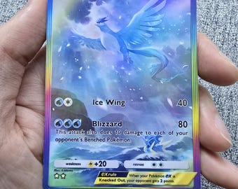Custom, Holographic, Glossy, Pocket TCG Handcrafted Pokmon Cards -  Articuno ex