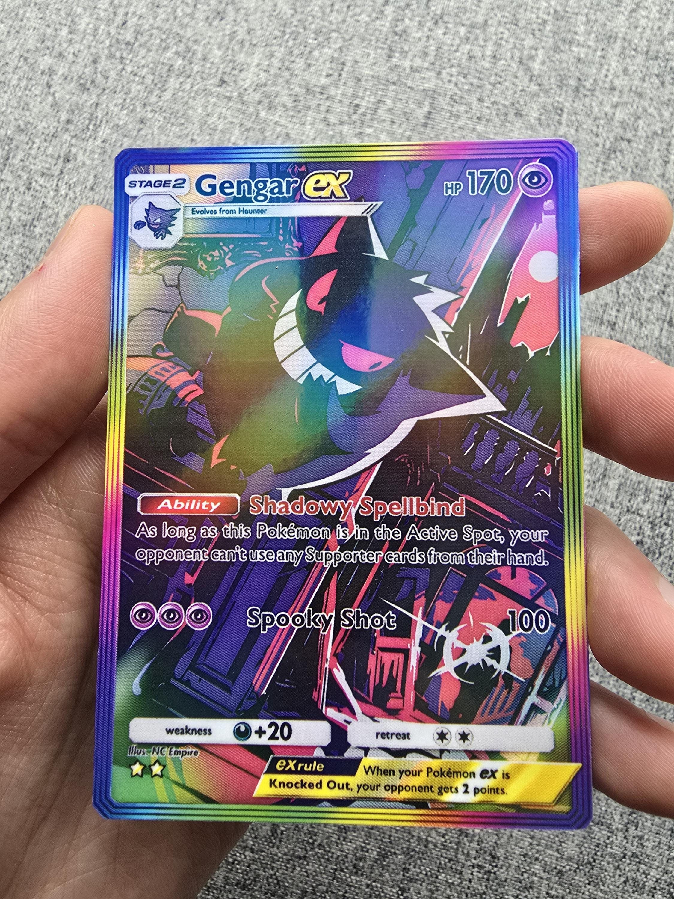gengar card pokemon Pokemon TCG S-Chinese Exclusive Pikachu Gengar 151C 172/151 AR NM –  BenBenModels