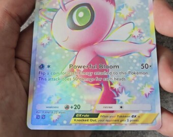 what is a holographic pokemon card Celebi & Venusaur GX 1/181 Holo - Ace 9