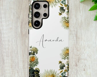 Custom Name Floral Phone Cases for Google Pixel Phones, Samsung Phones and iPhones, Perfect Gift Idea!