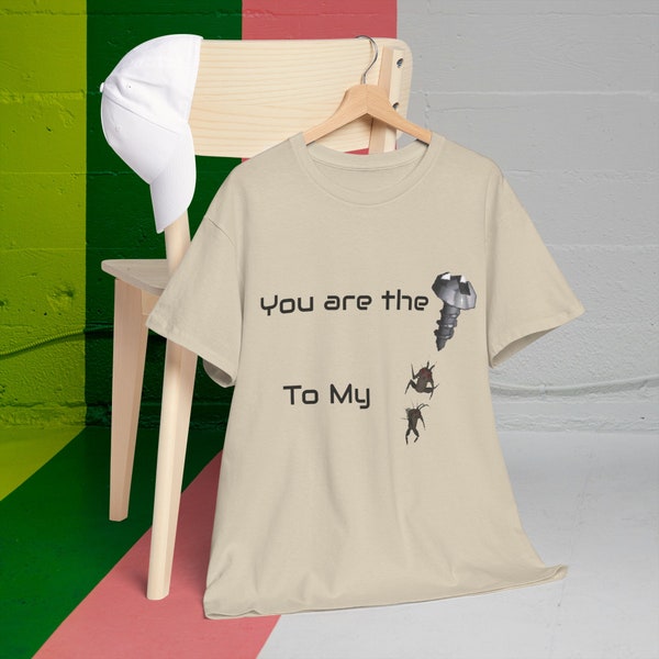 Lethal Company Game T-Shirt with Bolt and Loot Bug - 'You Are the Bolt to My Lootbug' Graphic Tee, Gaming Fan Apparel, Geek Gift"