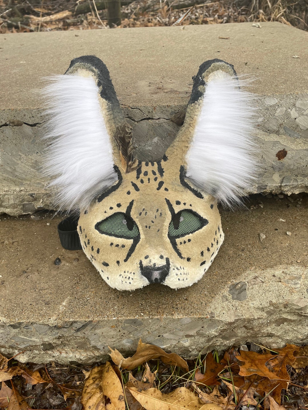 Handmade Serval Cat Mask for Furries Therians and More Made From a ...