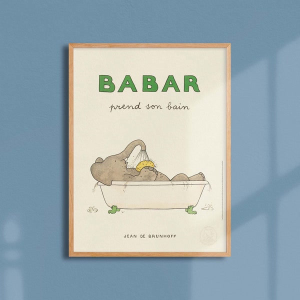 Poster Babar takes his bath