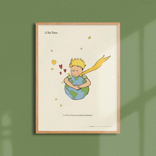 Affiche Le petit prince - Câlin Terre