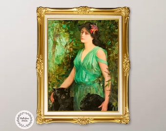 Frederick Stuart Church: The Black Orchid (1907), Digital vintage fine art print