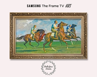 Samsung The Frame Digital Download art, Sir Alfred Munnings: Early Morning, Newmarket, Digital art for Frame TV, Gift for art lover