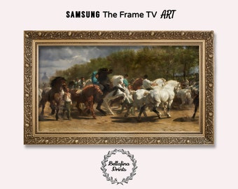 Samsung the Frame TV art Digital Download, The Horse Fair: Rosa Bonheur, Vintage art for Frame TV, 19th Century horse painting for Frame TV