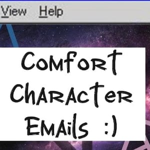 E-mails de personagens de conforto