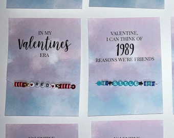 Taylor Swift Friendship Bracelet Valentines – Eras Tour, Class Set