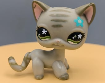 Figurine LPS #78 Chat Européen Jaune Hasbro – Occasion – Collection Littlest Pet Shop