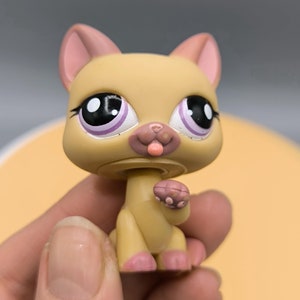 Littlest Pet Shop Cat #1468, authentic pet figurine, Europe exclusive, LPS cat collection, vintage toy Hasbro, collectors gift