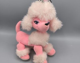 Vintage Barbies Poodle Posh Pet Raquelle, pink poodle, glamor dog 2003, collectible toy 2000s