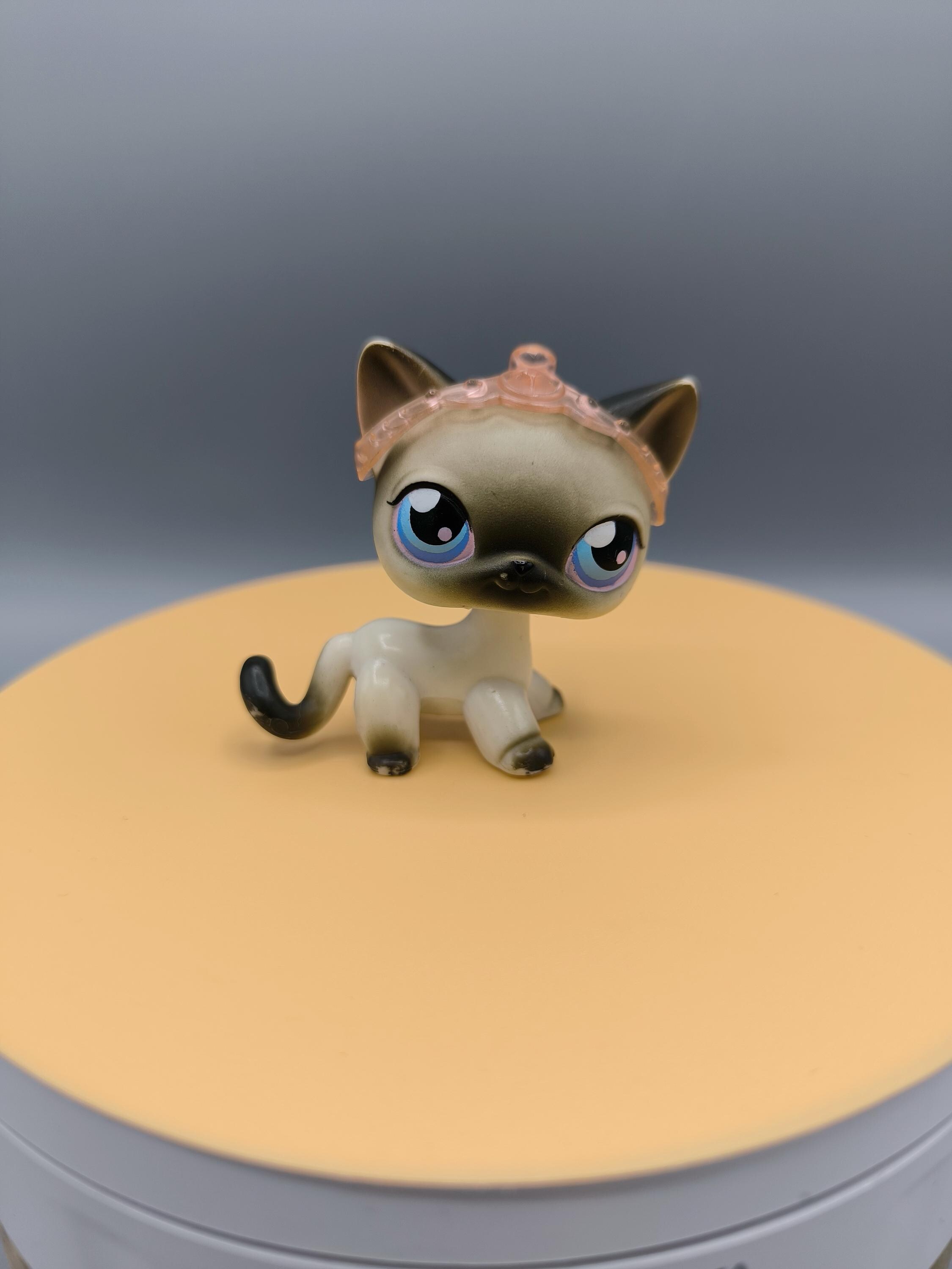 Figurine Littlest Pet Shop - Chat Siamois Magique #PP1 - Animée, Vintage - Occasion, Bon état Général