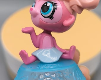 Littlest Pet Shop Minka Mark McMcDonalds, rosa Affe, LPS Sammlung