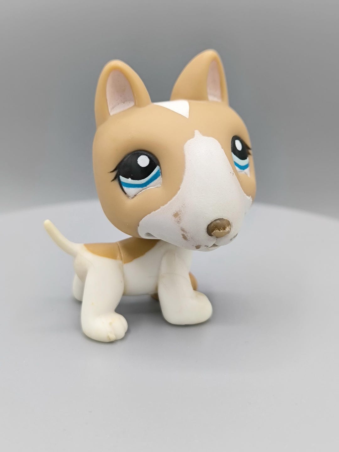 Littlest Pet Shop Bull Terier #1095, Light Brown Bull Terier, Authentic ...