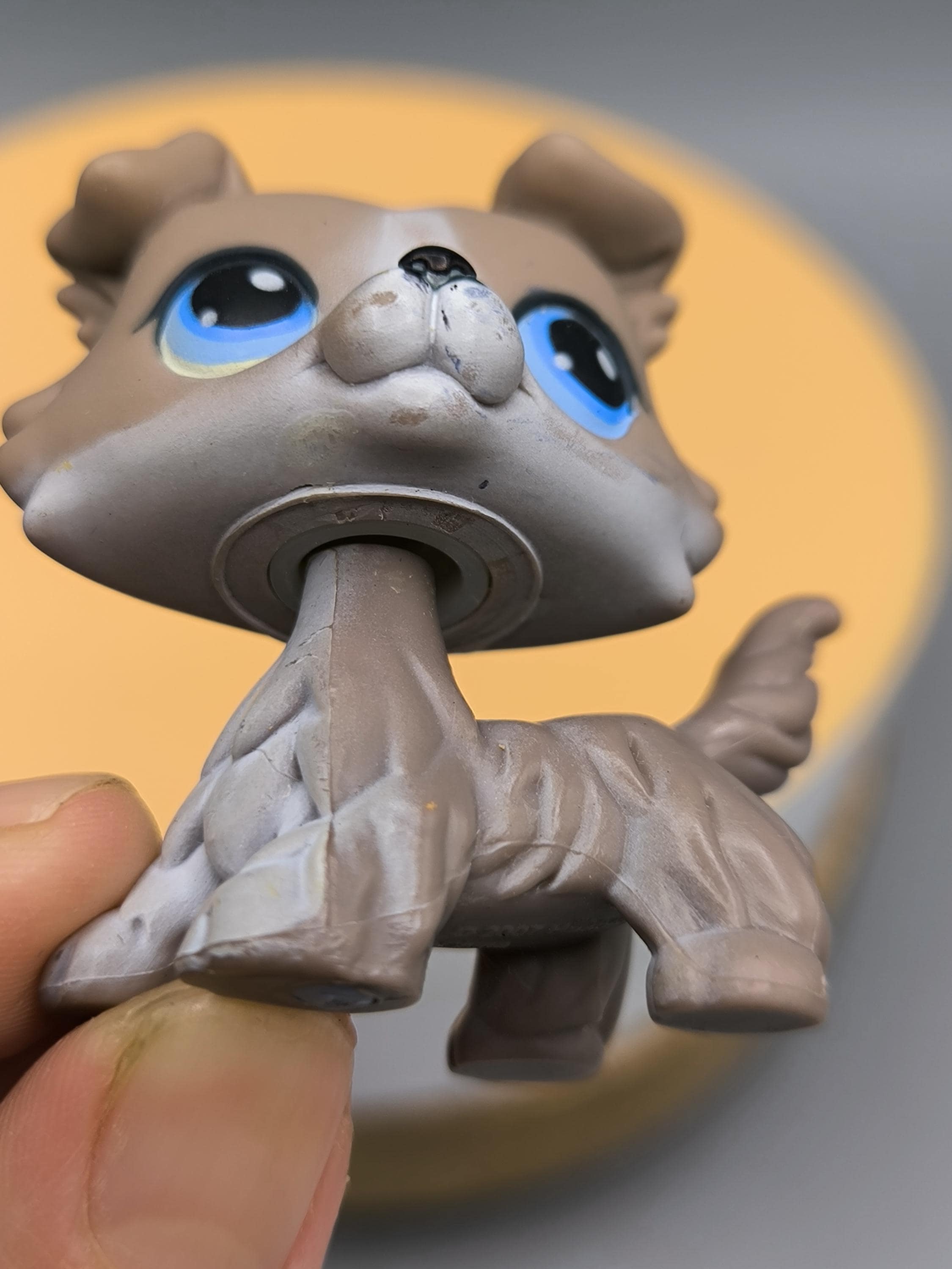 Littlest Pet Shop Collie #67, Authentic Pet Figurine, Light Brown